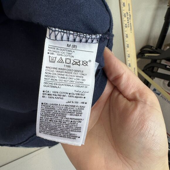 Old Navy Girls Size M (8) Long Sleeve Softest Tee 100% Cotton Butterfly NWT - Picture 4 of 4